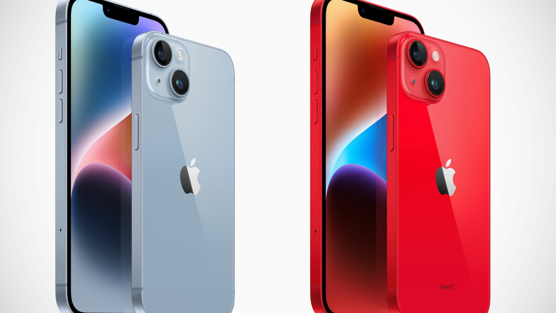 iphone-14-rot-blau iPhone 14 in Rot und Blau