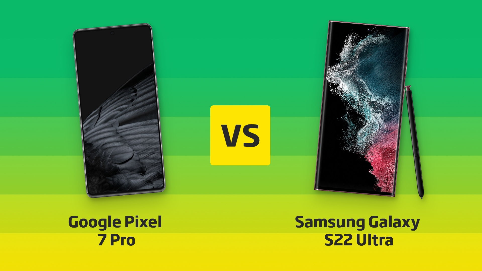 Google Pixel 7 Pro vs. S22 Ultra Vergleich Google Pixel 7 Pro vs. S22 Ultra Vergleich