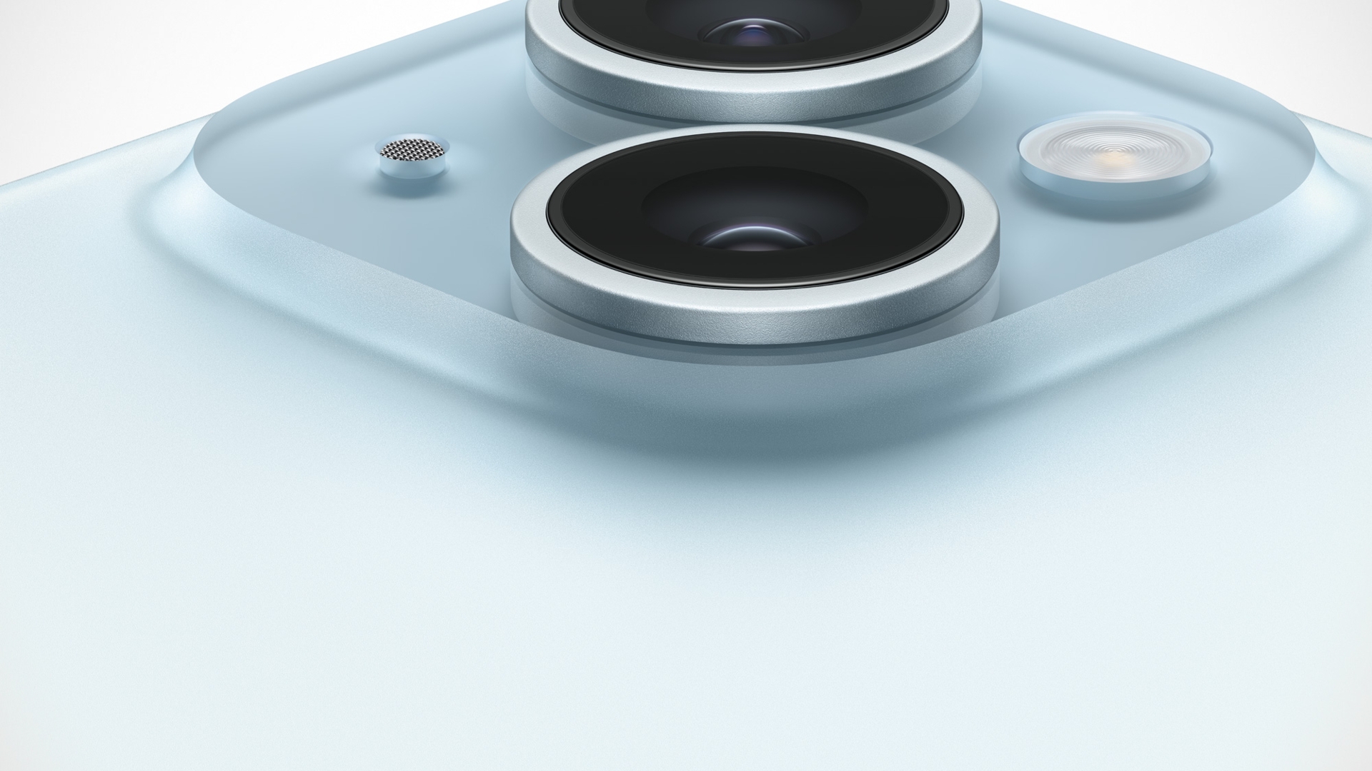 Die Dual-Kamera des iPhone 15 (Plus) ist dem Vorgänger deutlich überlegen. iPhone 15 Blau Kamera