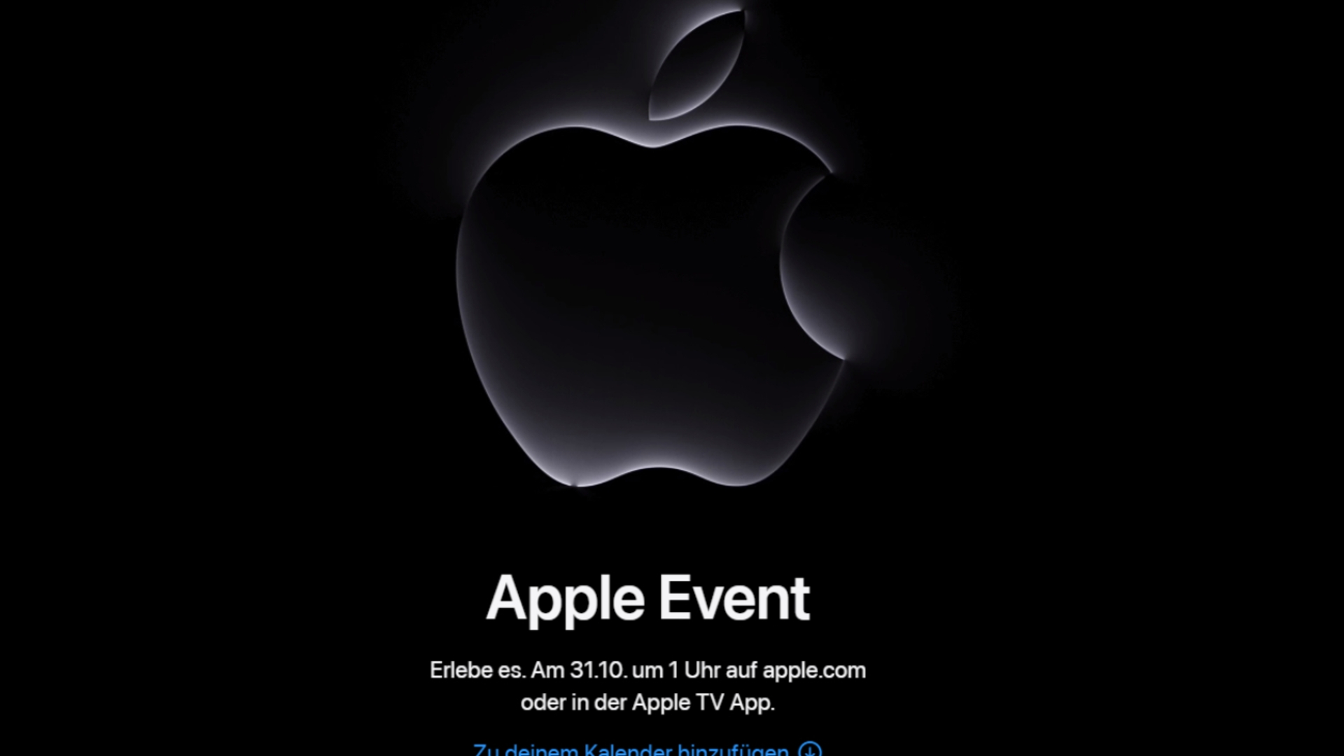 Das neue Apple-Event findet noch im Oktober 2023 statt Apple-Event Oktober