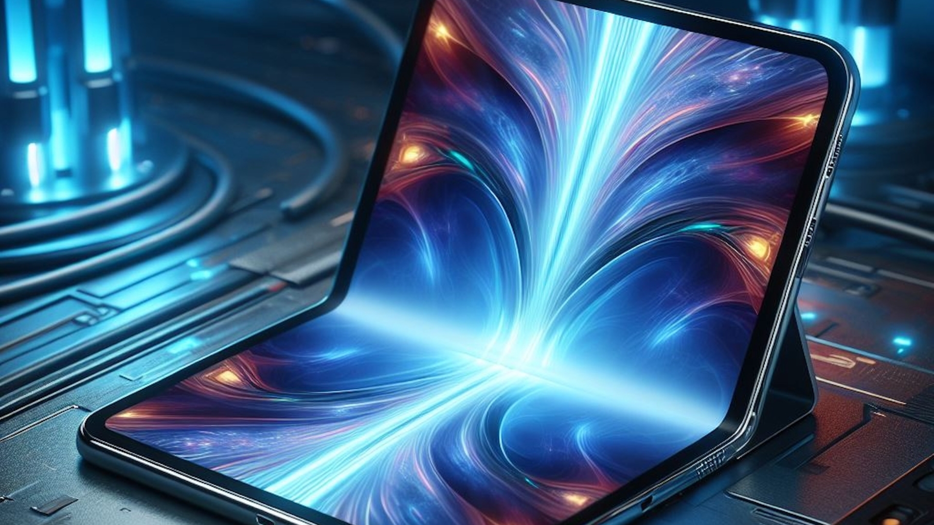 So stellt sich unsere Bilder-KI ein faltbares iPhone vor Ein faltbares iPhone