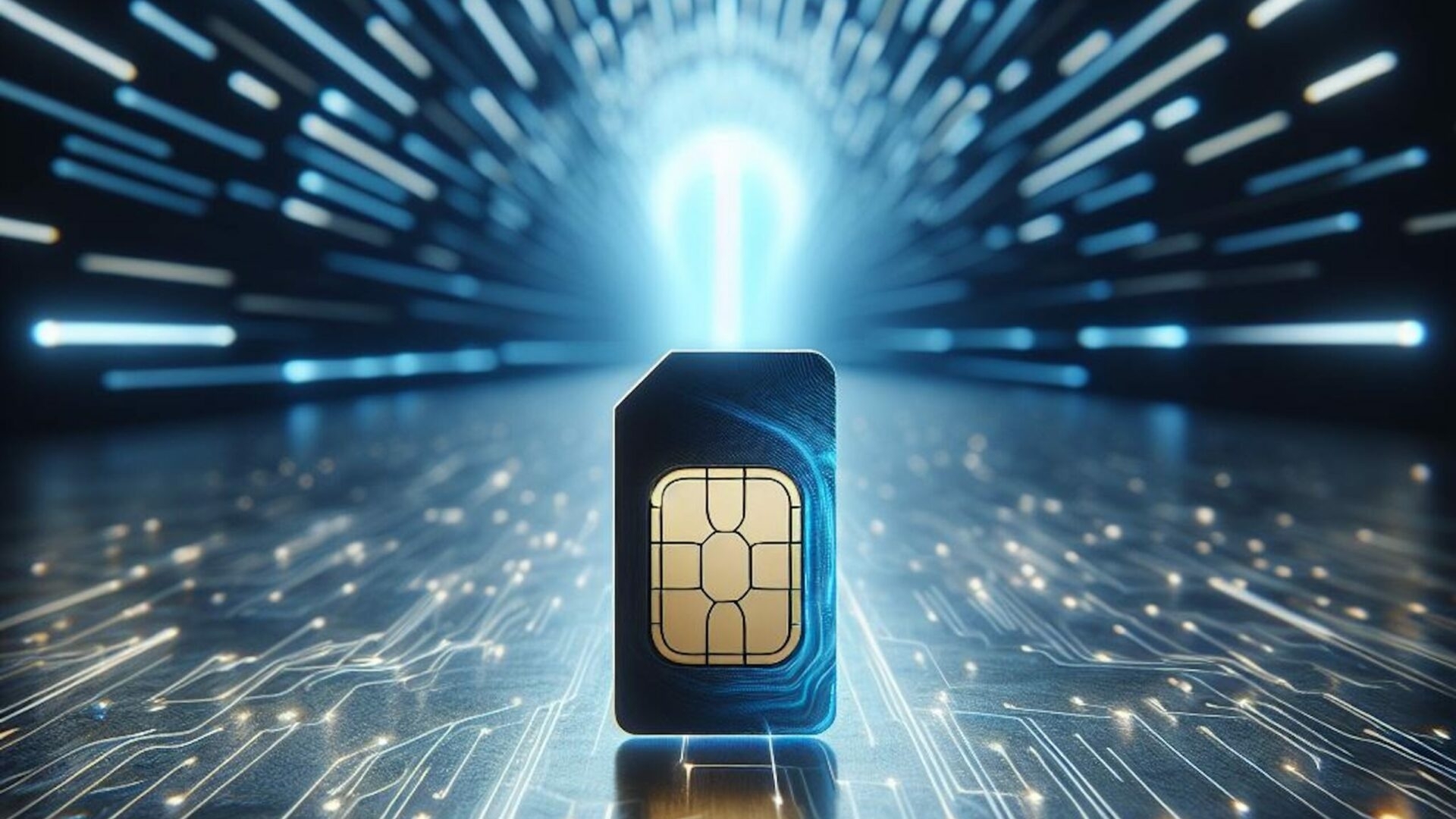 Sichert euch jetzt einen monatlich kündbaren Blau-Tarif mit bis zu 50 GB Datenvolumen im schnellen o2 Netz SIM-Karte in einem blauen Tunnel