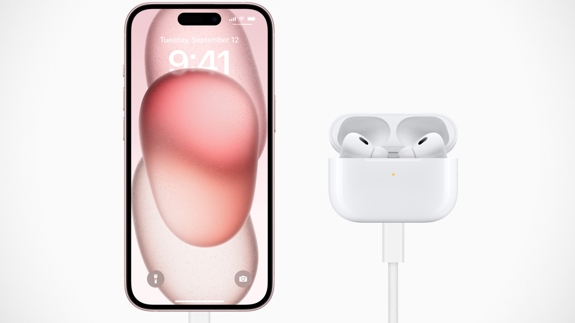 Die AirPods Pro 2 könnt ihr übrigens auch über euer Handy aufladen (mindestes iPhone 15 vorausgesetzt) iPhone 15 kann AirPods laden