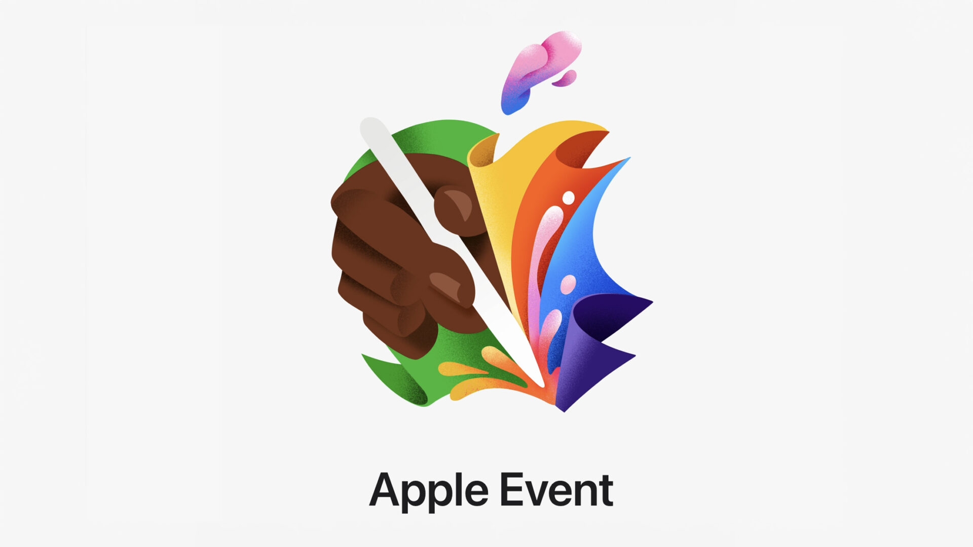 Das offizielle Bild zum Event teasert einen neuen Apple Pencil an Apple iPad Event im Mai