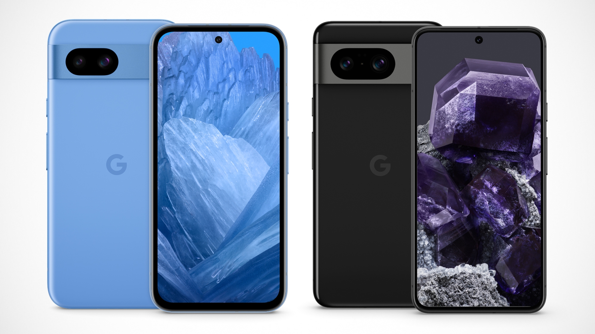 Google Pixel 8a (l.) und Pixel 8 (r.) im Vergleich Google Pixel 8a vs. Pixel 8