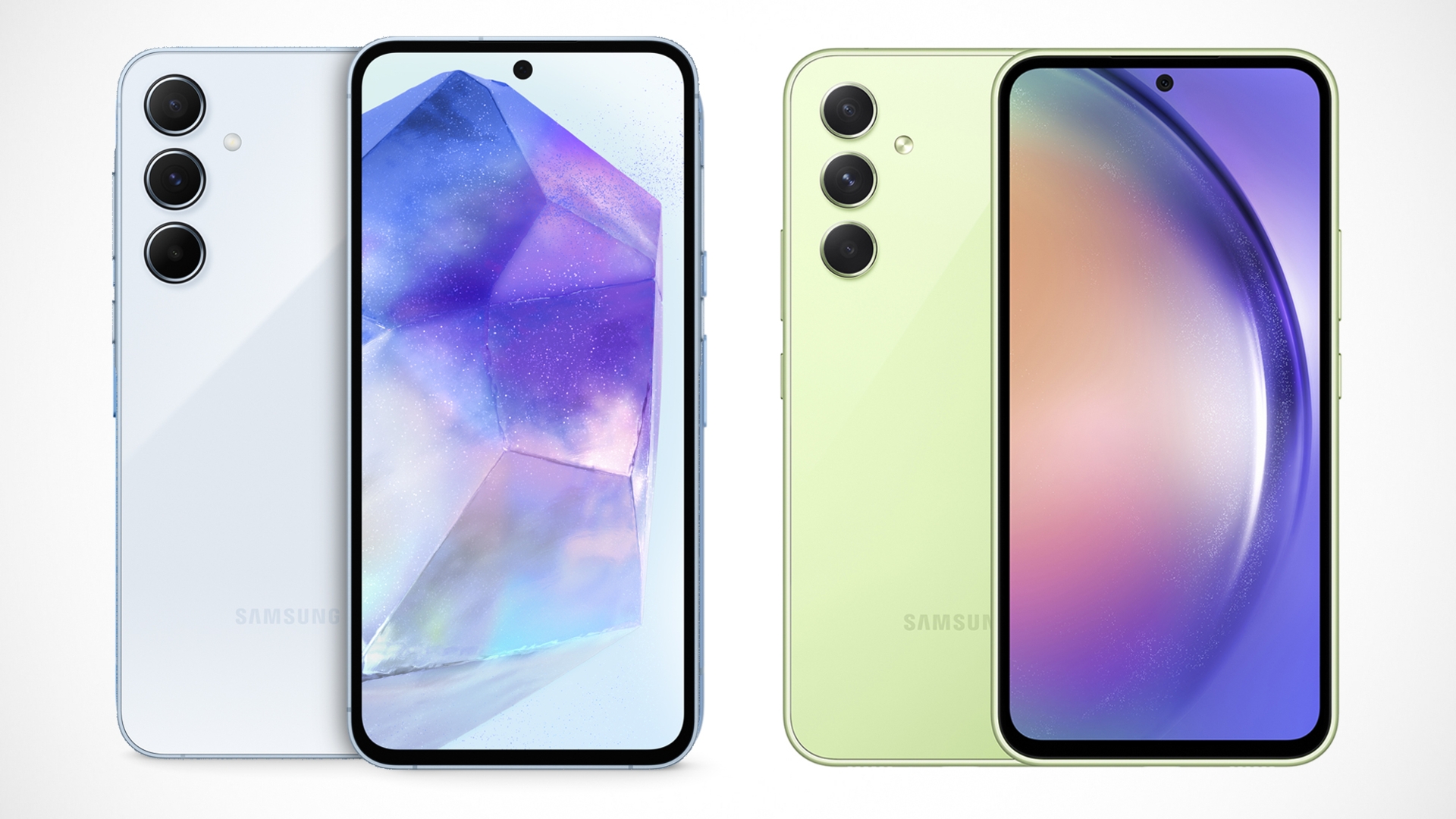 Galaxy A55 (l.) und A54 (r.) im Vergleich Samsung Galaxy A55 vs. A54
