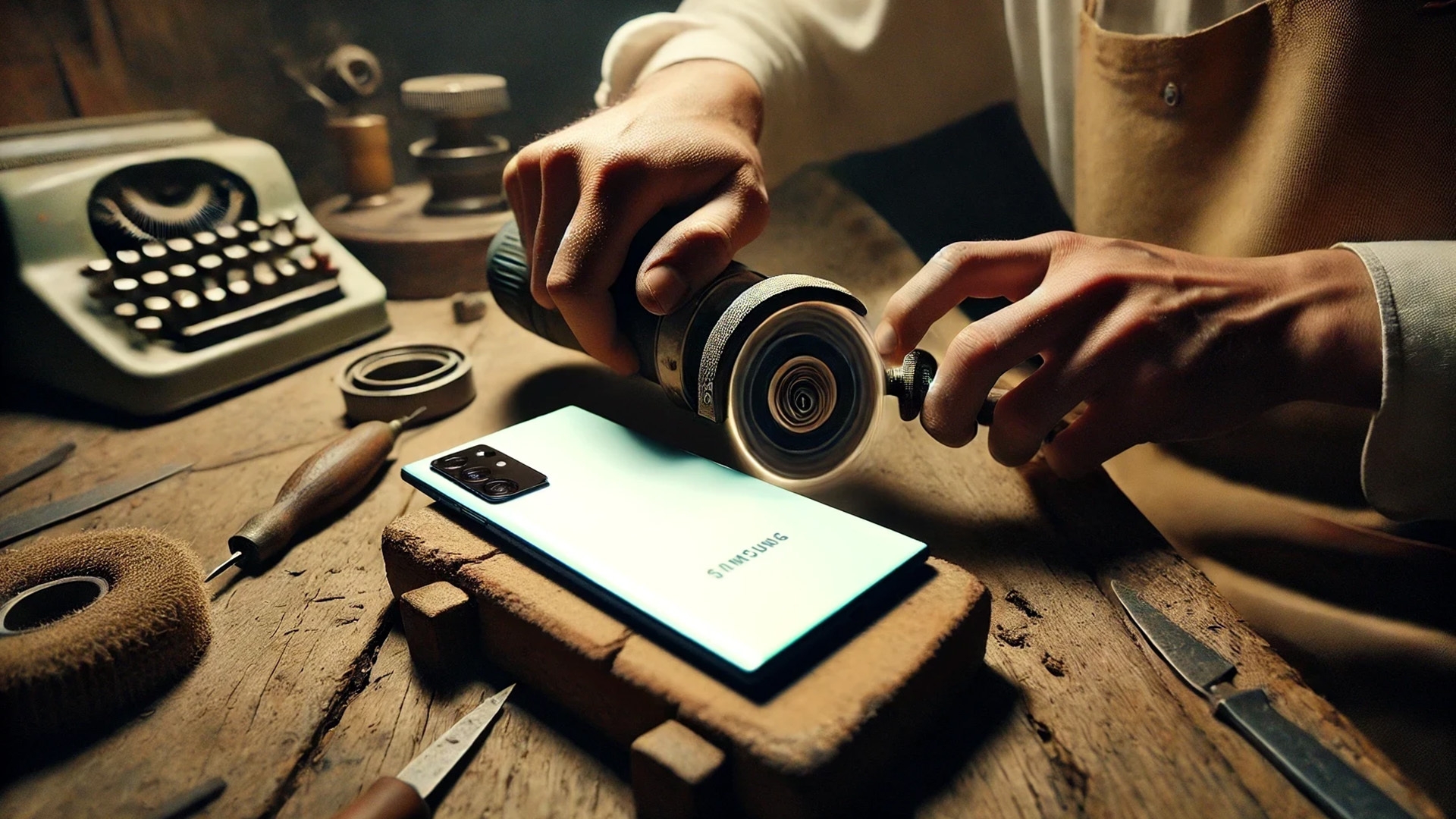 Samsung möchte offenbar das Design des Galaxy S25 Ultra anpassen Symmbolbild: Ein Galaxy-Ultra-Smartphone wird mit einer Flex abgerundet