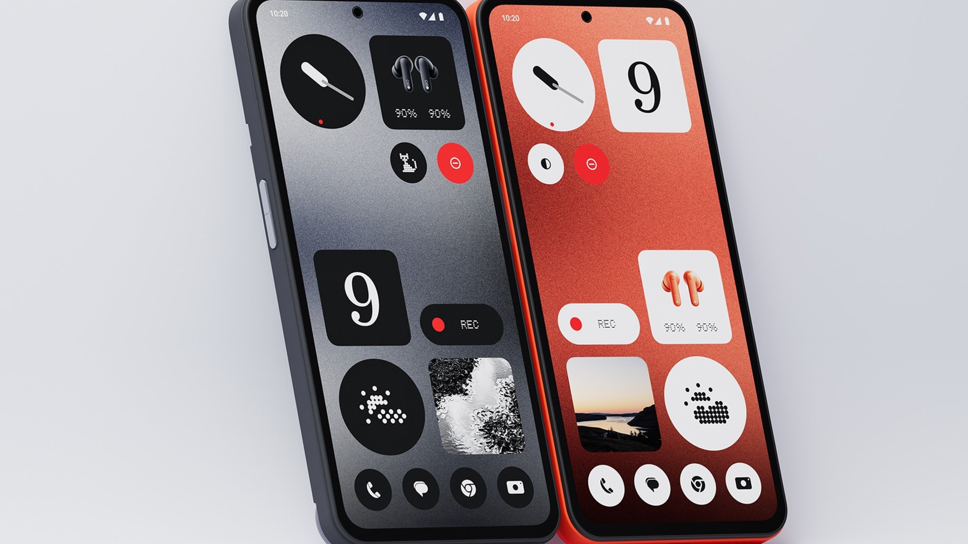 CMF Phone 1 in Schwarz und Orange