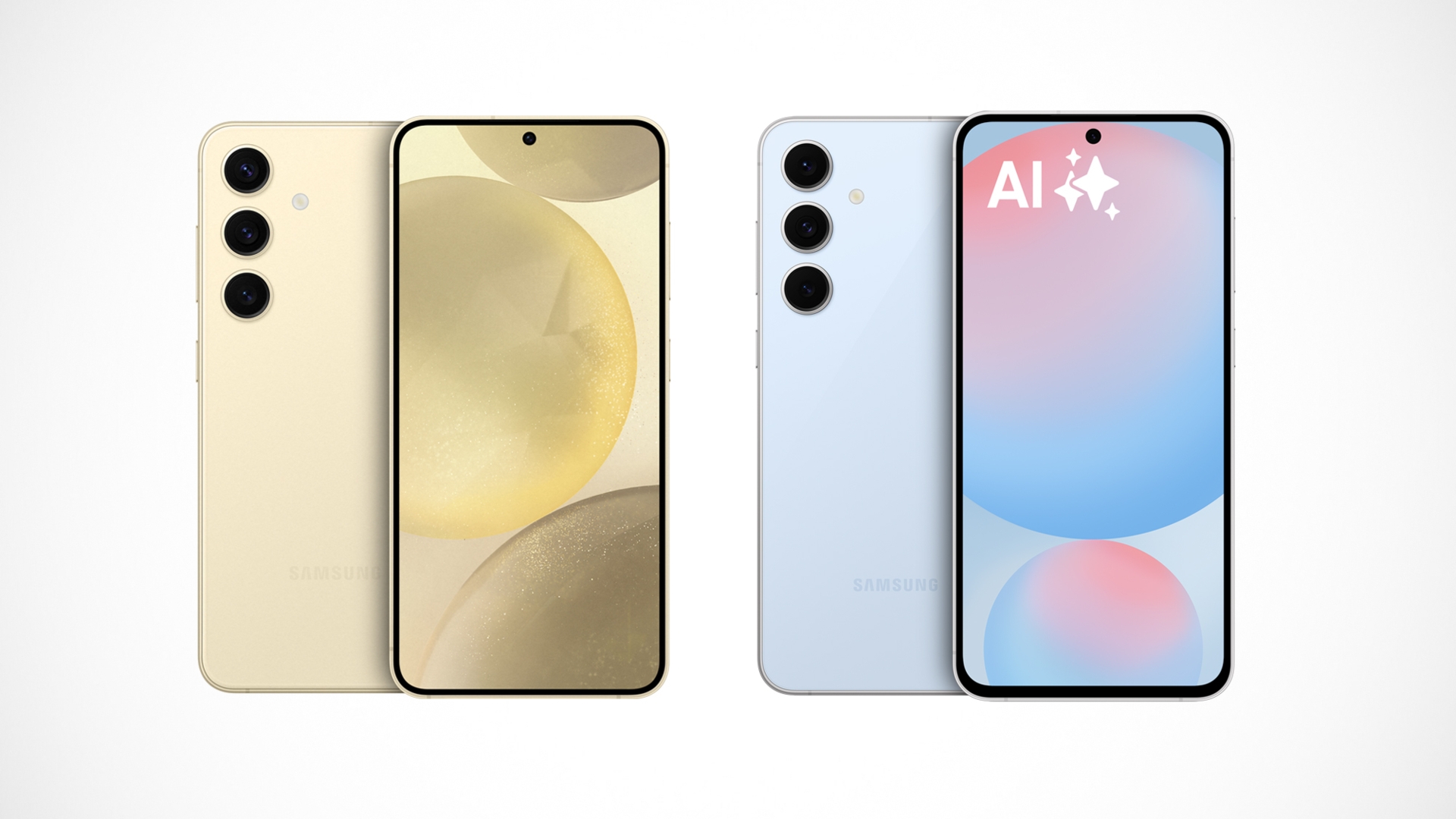 Galaxy S24 (li.) vs. S24 FE (r.) im Vergleich Galaxy S24 vs S24 FE