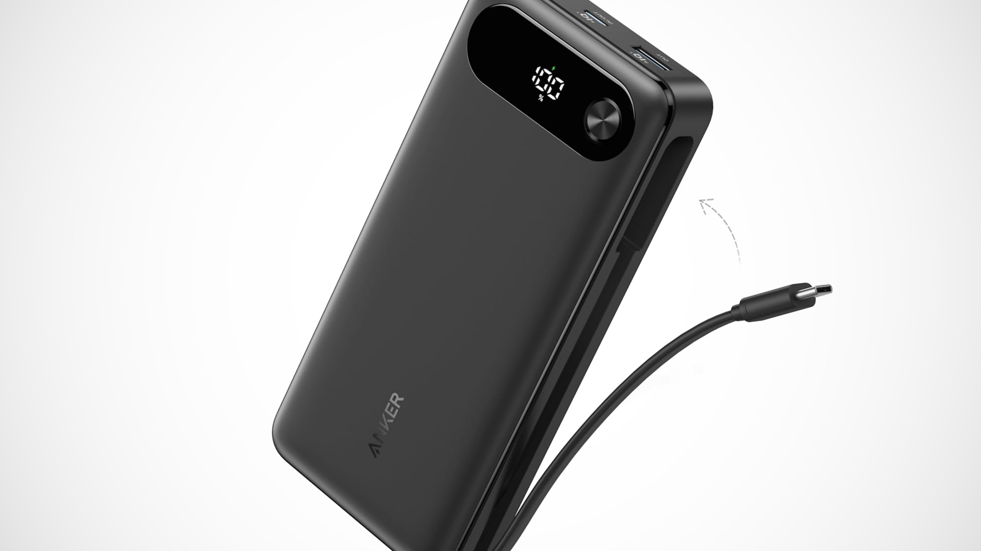 Die Powerbank gibt es in Schwarz (Bild) und Weiß Anker Powerbank 20k