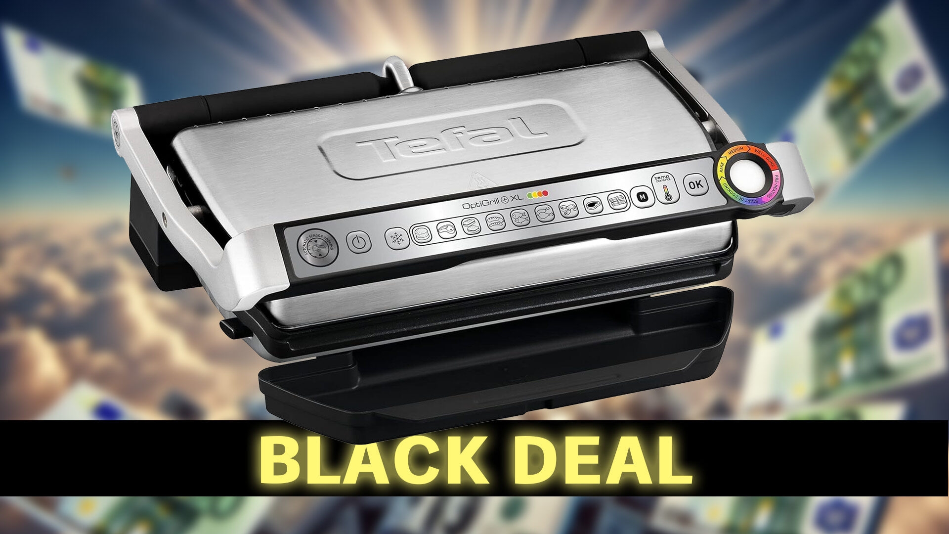 Der Tefal OptiGrill+ XL ist derzeit günstiger zu haben. Und er lohnt sich Tefal Optigrill Black Deal