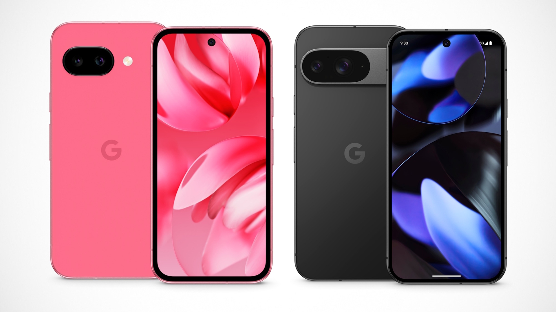 Google Pixel 9a (l.) und Pixel 9 (r.) im Vergleich Google Pixel 9a vs. Pixel 9
