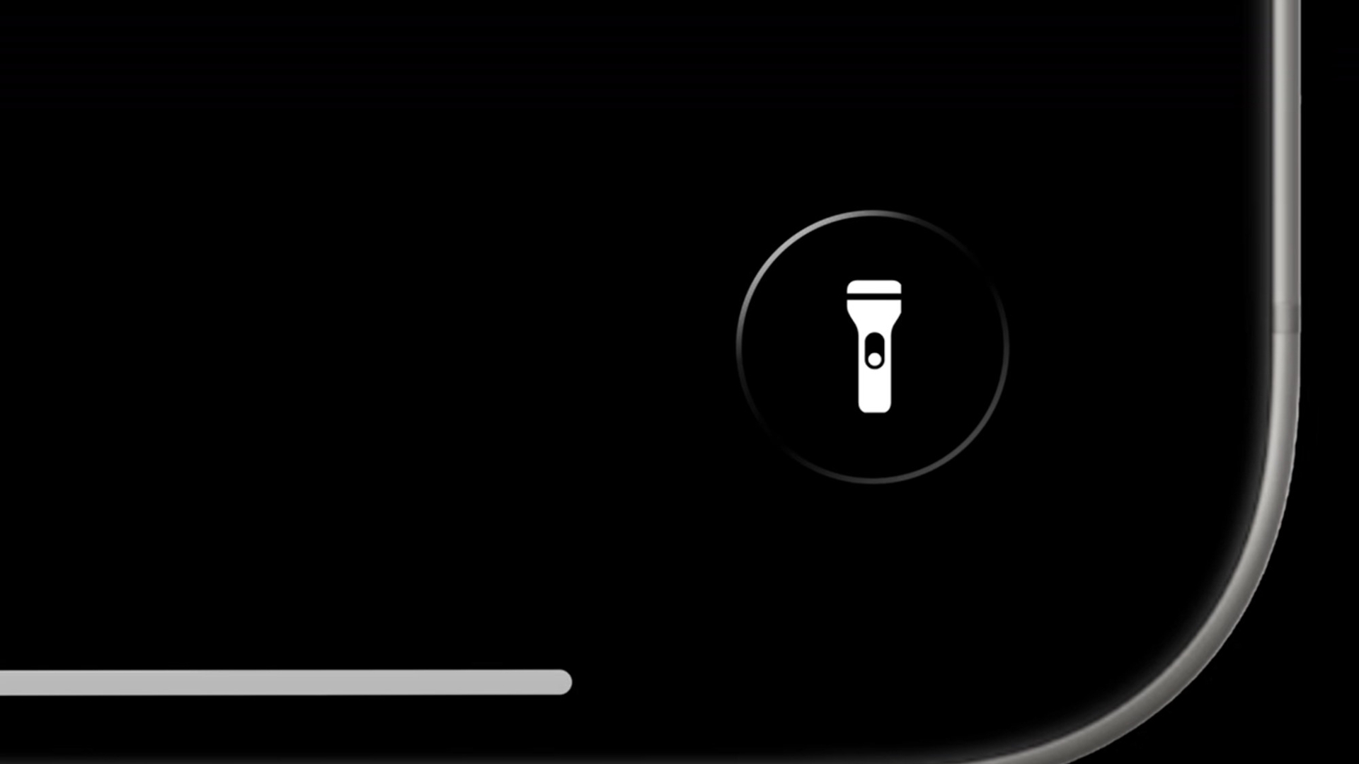 Dieser Button schimmert in iOS 19 iOS 19 Taschenlampe