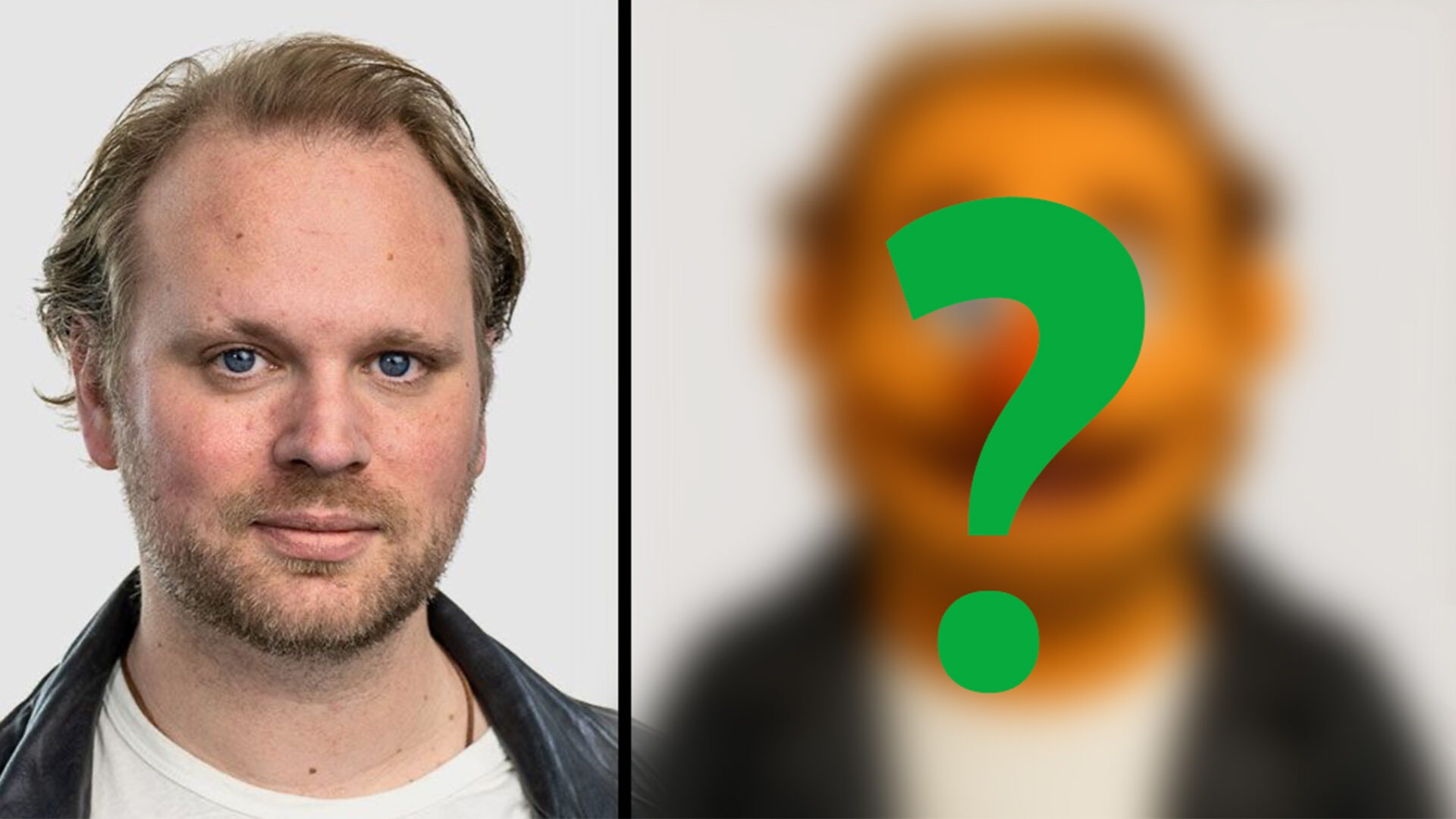 Chris als Muppet vor der Enthüllung