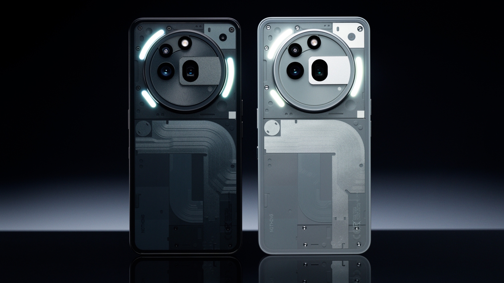 Das Nothing Phone (3a) Pro in Schwarz und Grau