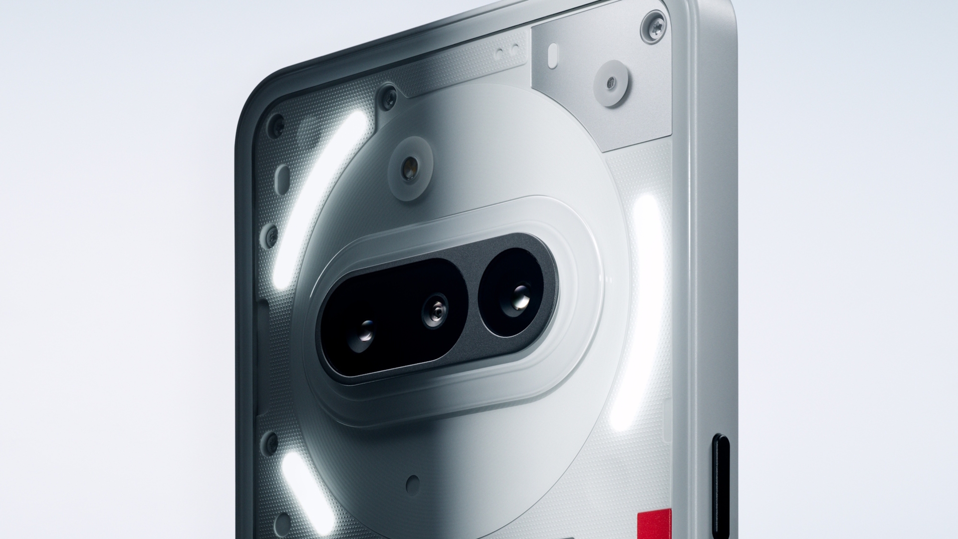 Das Nothing Phone (3a) in Weiß