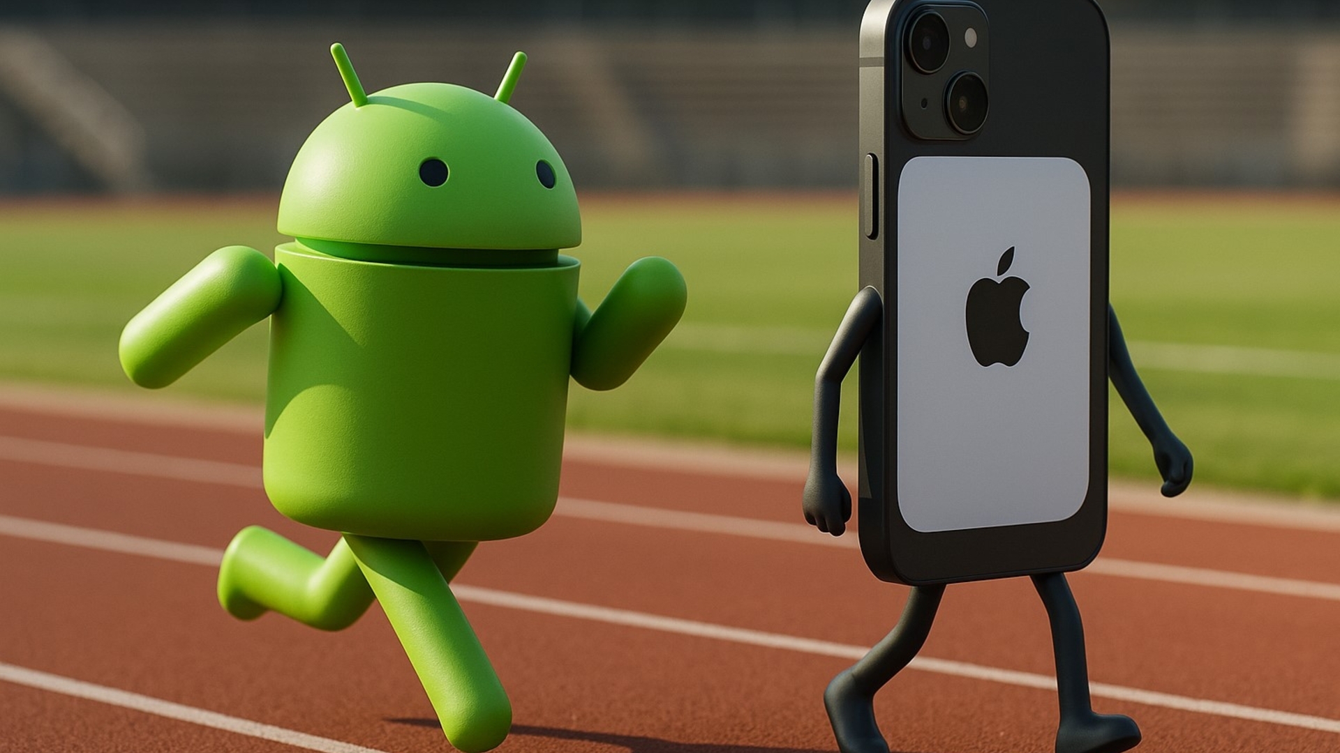 Android vs. iPhone Rennen