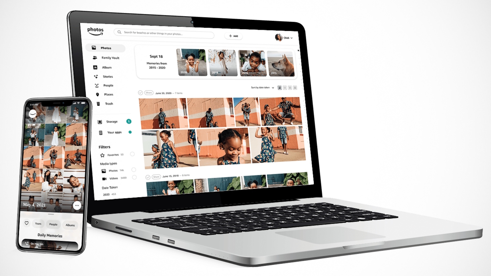 Amazon Photos auf iPhone und Mac