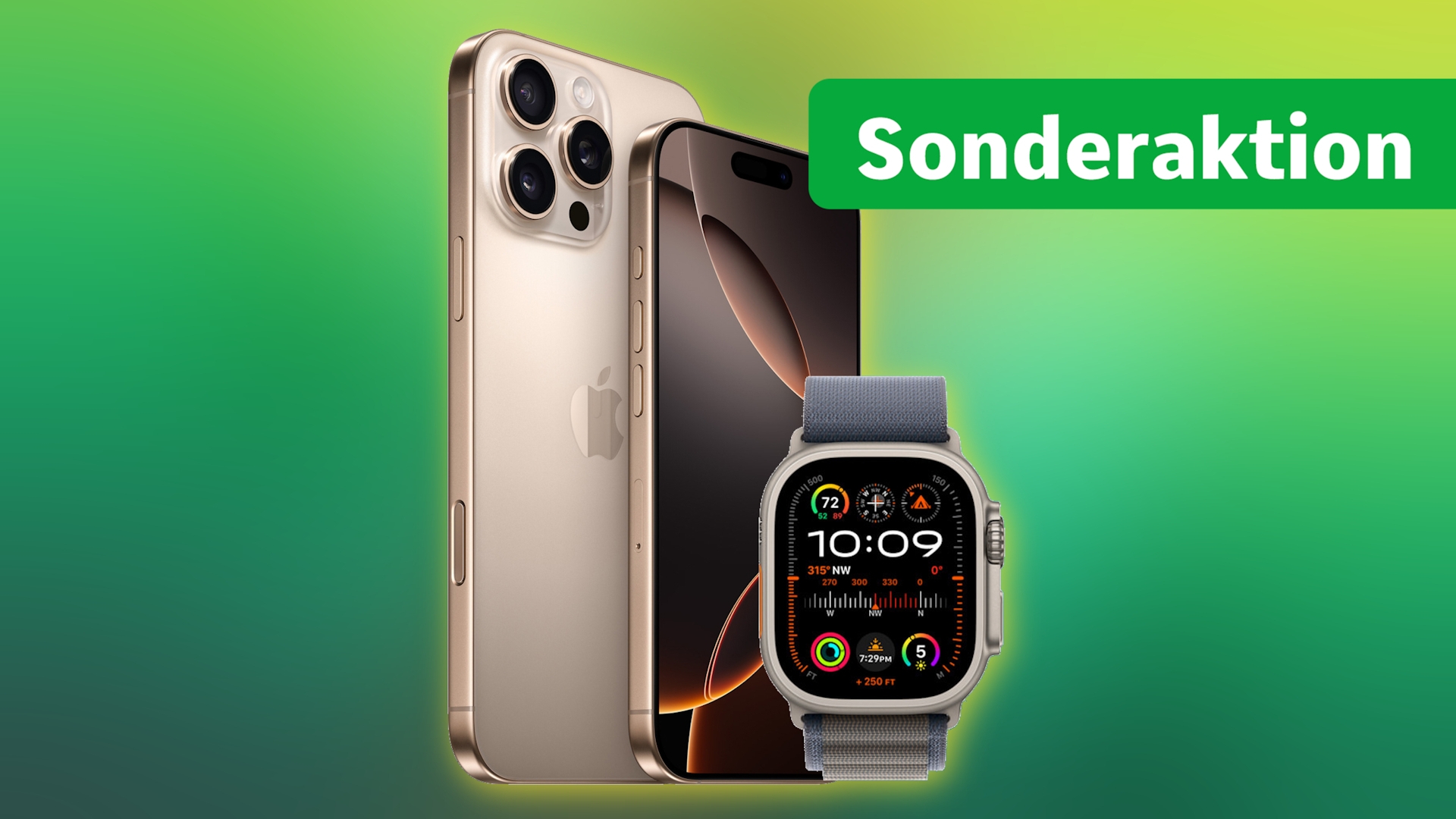 iPhone 16 Pro Max und Apple Watch Ultra 2