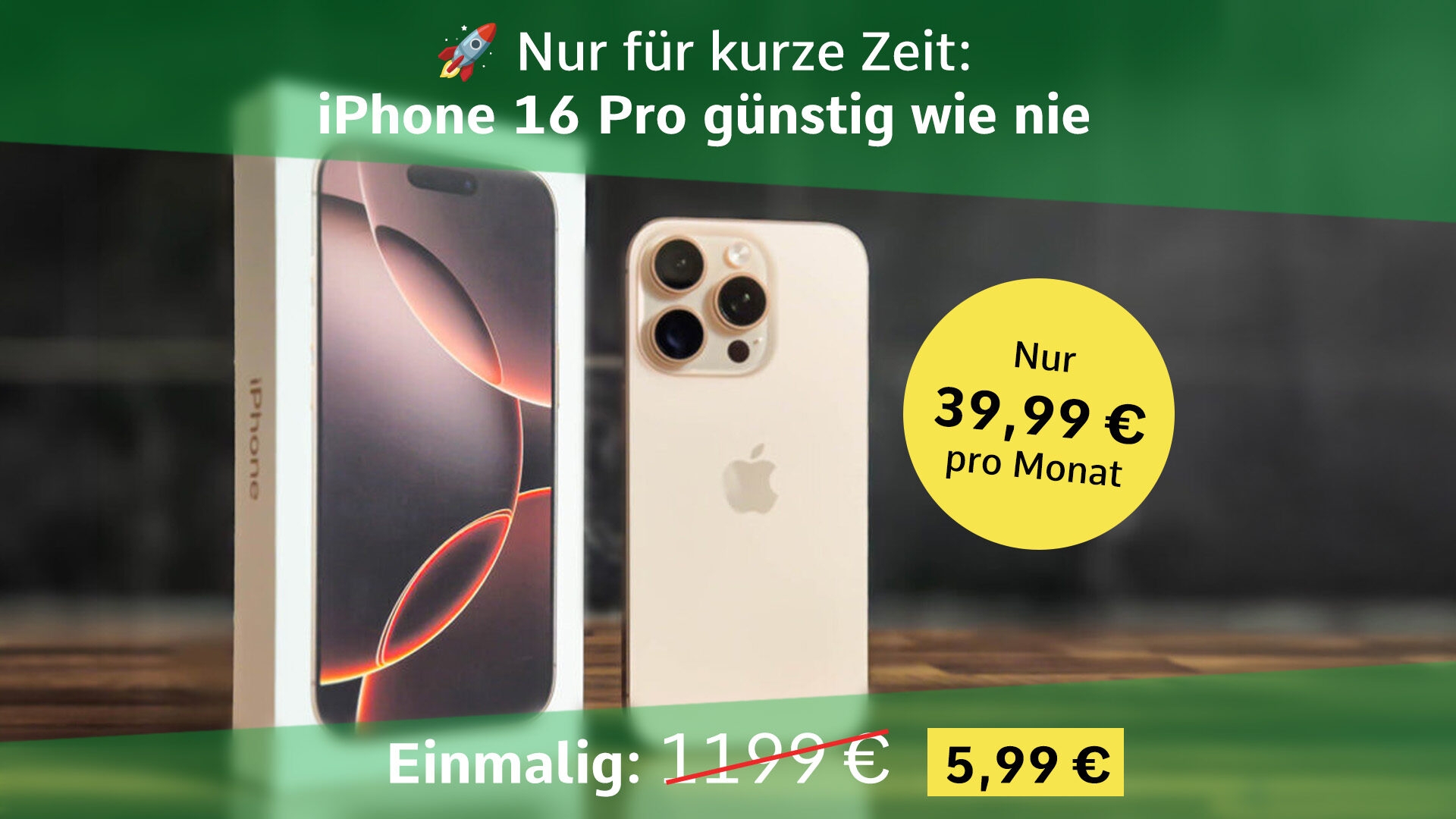 iPhone 16 Pro Deal im Liquid Glass Design