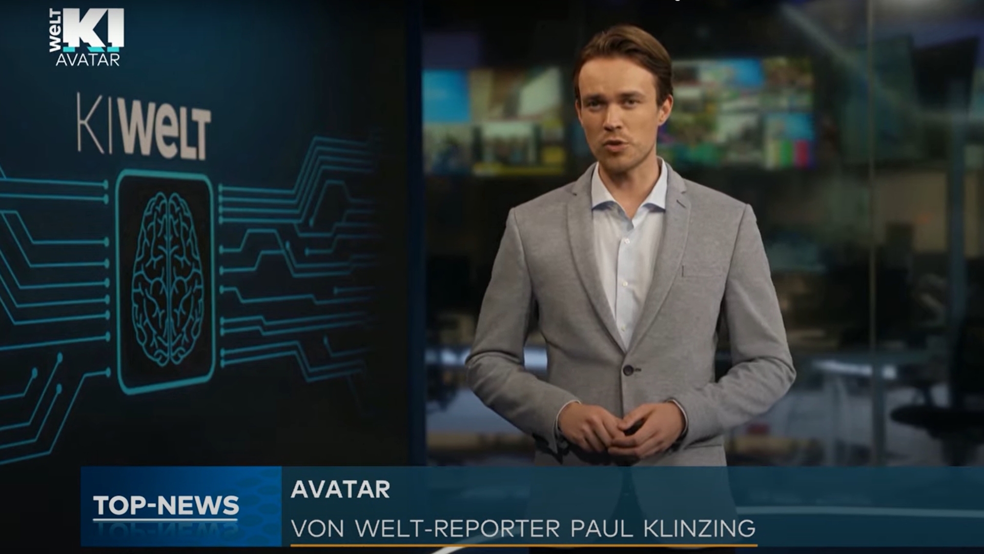 Der KI-Moderator: Täuschend echt, oder? KI-WELT läuft bei WELT TV