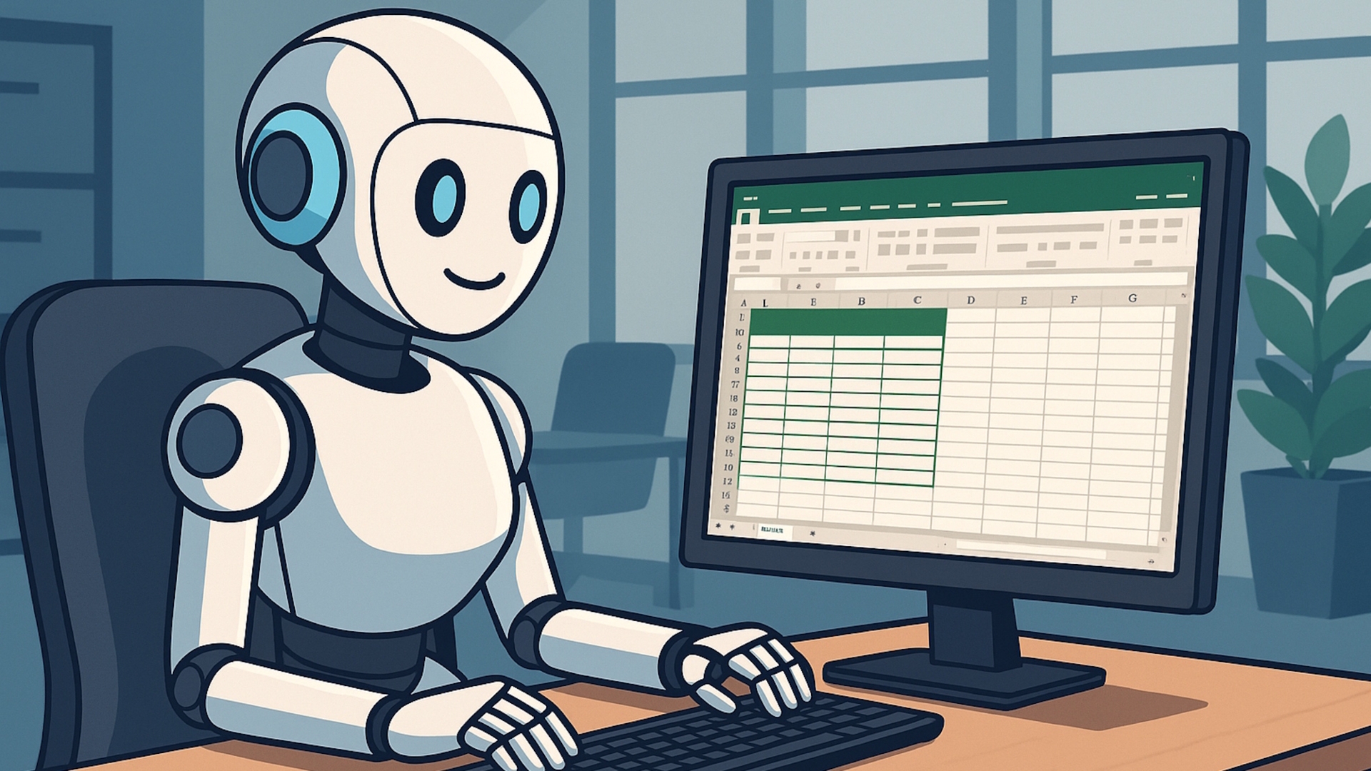 KI arbeitet mit Excel