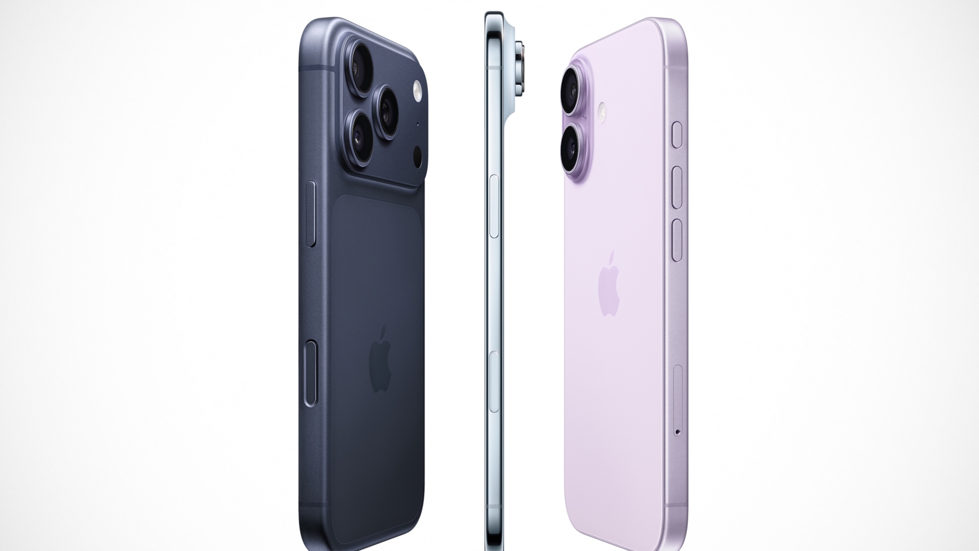 iPhone Air zwischen iPhone 17 Pro und 17