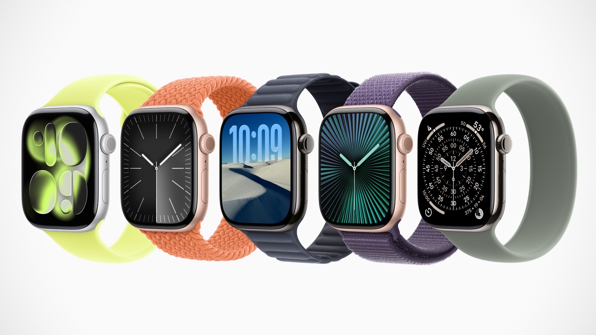 Die Apple Watch Series 11 gibt es in vielen verschiedenen Farben Apple Watch Series 11: Farben und Armbaender