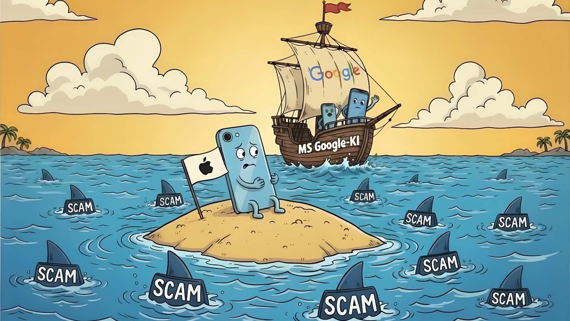 Apple auf der Scam-Insel gestrandet