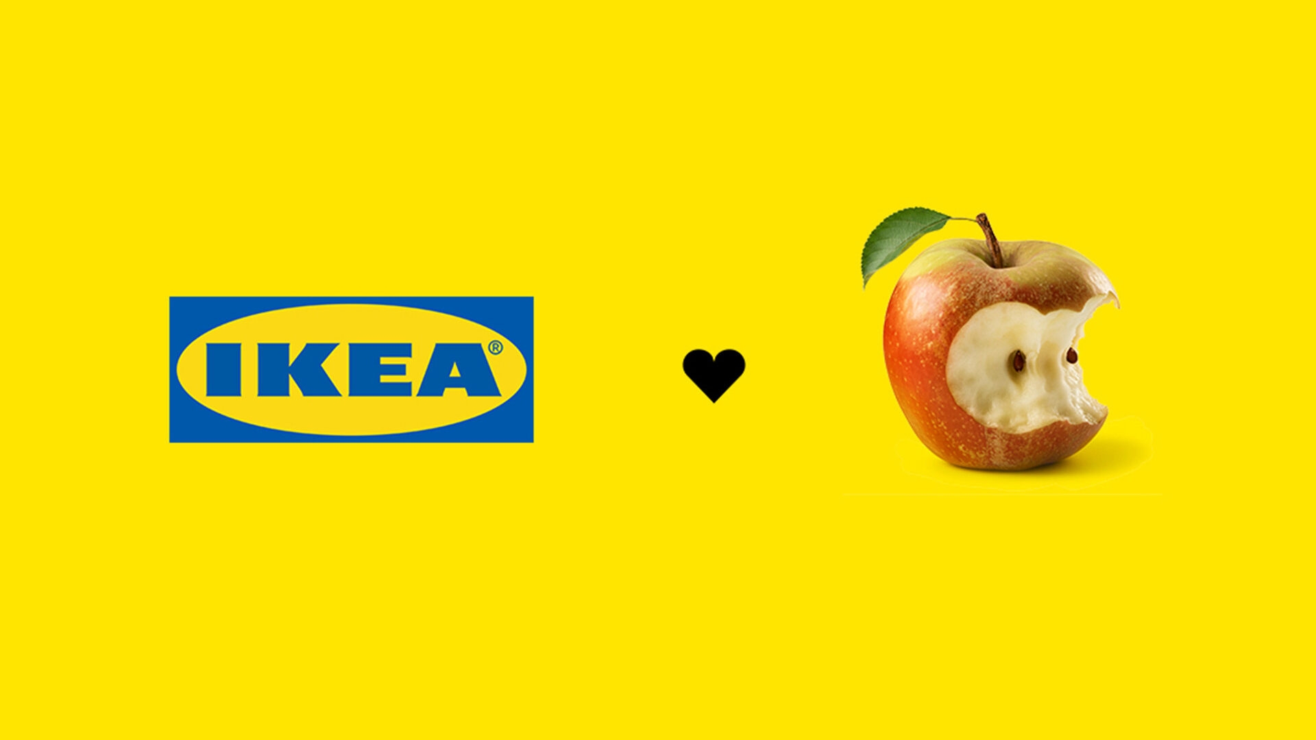Mit diesem Bild teasert IKEA die kommende Ankündigung an. Ungeduldige müssen jetzt in den sauren Apfel beißen und bis zur Enthüllung ausharren. Auf dieser Abbildung ist das übrigens schon geschehen: Der Apfel wurde zweimal angebissen. Das original Apple-Logo nur einmal. Ein Teaser für die mögliche IKEA und Apple Partnerschaft
