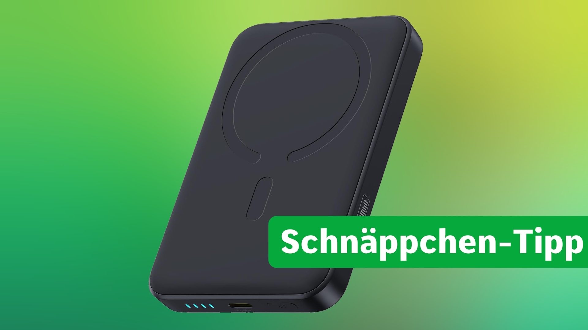 Mit einer MagSafe-Powerbank ladet ihr euer iPhone bequem kabellos MagSafe-Powerbank Deal-Header