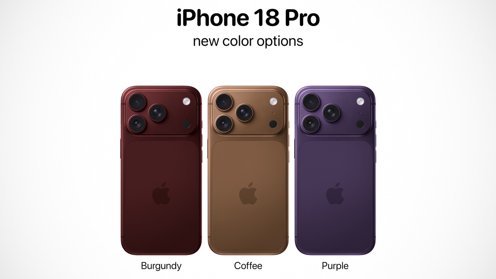 iPhone 18 Pro Farben