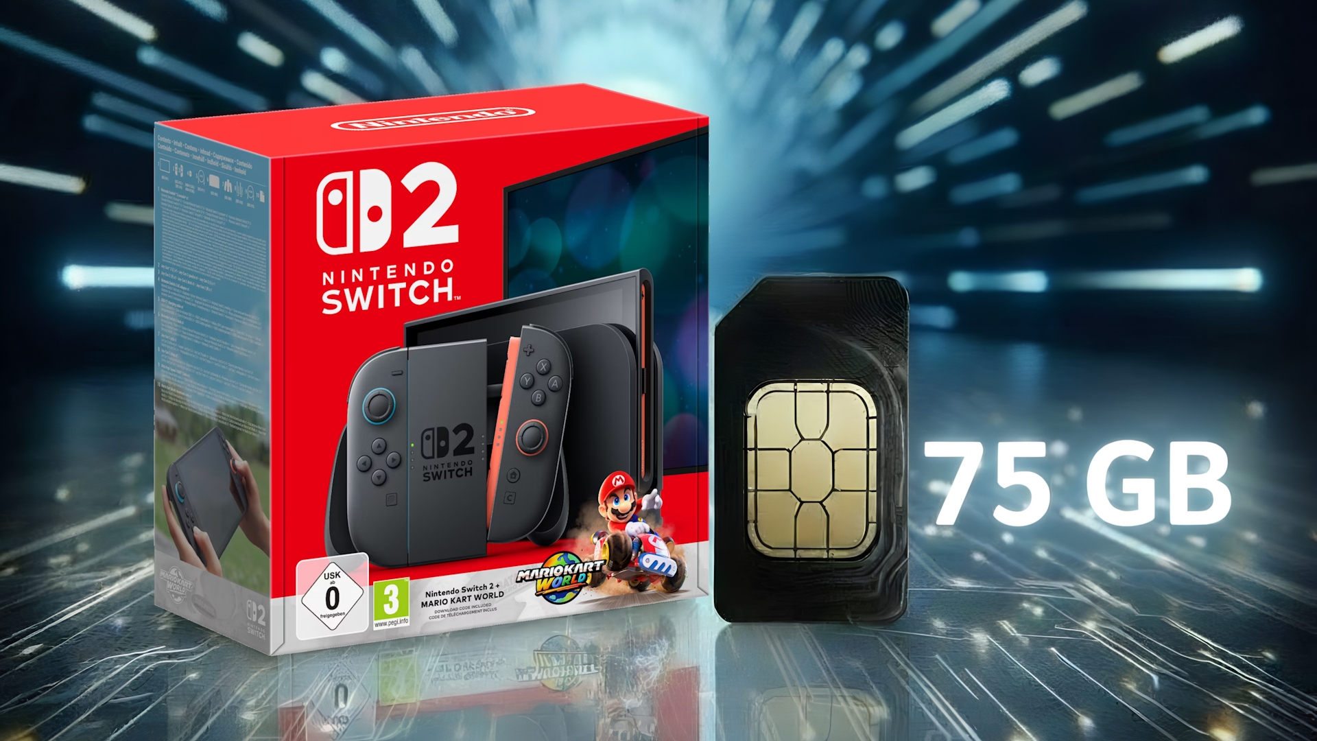Nintendo Switch 2 mit SIM-Karte Bundle
