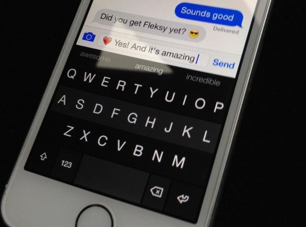 Fleksy ist eine der ersten Tastatur-Alternativen für iOS 8