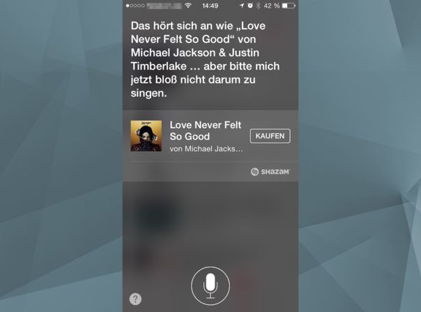 iOS 8 Beta 5 Siri Shazam