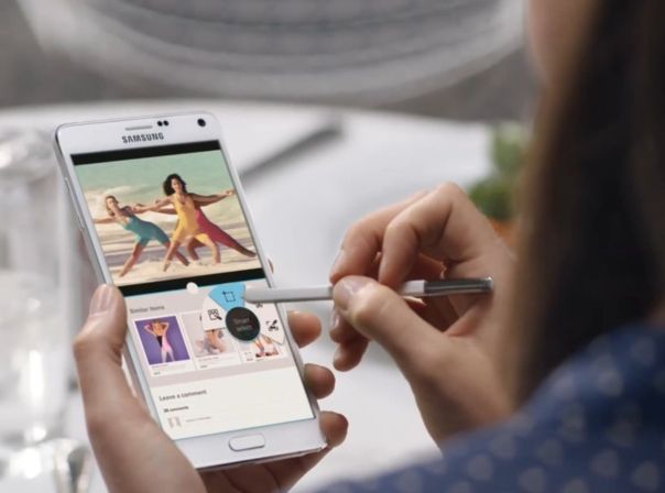 Mit dem S-Pen könnt Ihr auf dem Galaxy Note 4 auch Bilder beschneiden