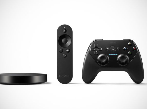 Nexus-Player, die Fernbedienung und der optionale Game-Controller