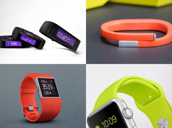 Wer macht das Rennen? Microsoft Band, Jawbone Up 24, Fitbit Surge, Apple Watch