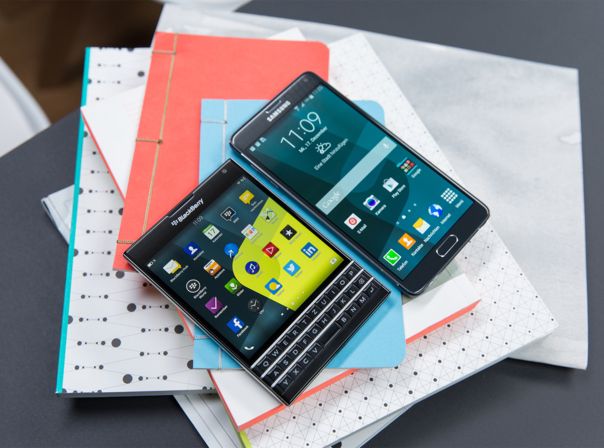 Blackberry Passport Vergleich Samsung Galaxy Note 4