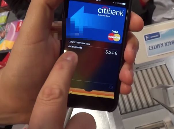 Apple Pay funktioniert beim REWE-Supermarkt in Deutschland