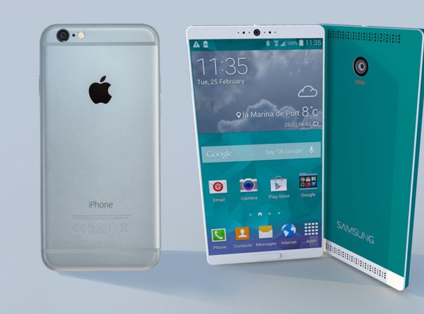 Das iPhone 6 oder das Samsung Galaxy S6 (hier ein Konzept) - wer hat am Ende die Nase vorn?