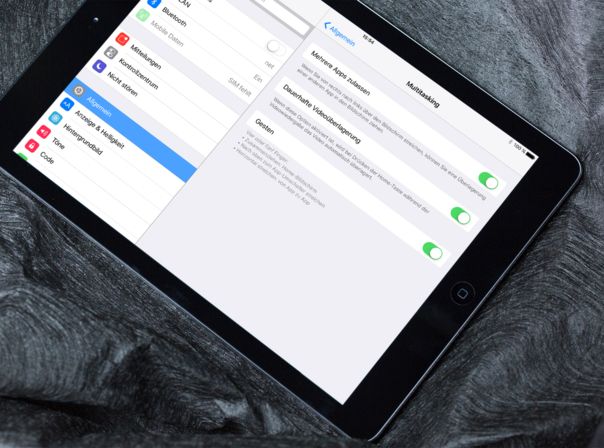 Die neuen Multitasking-Funktionen von iOS 9 auf dem iPad könnt Ihr an- und abschalten.