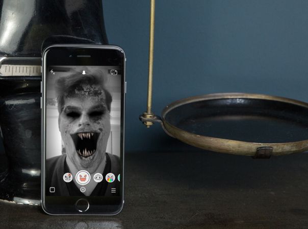 Snapchat verwandelt Euch auch in einen Zombie.