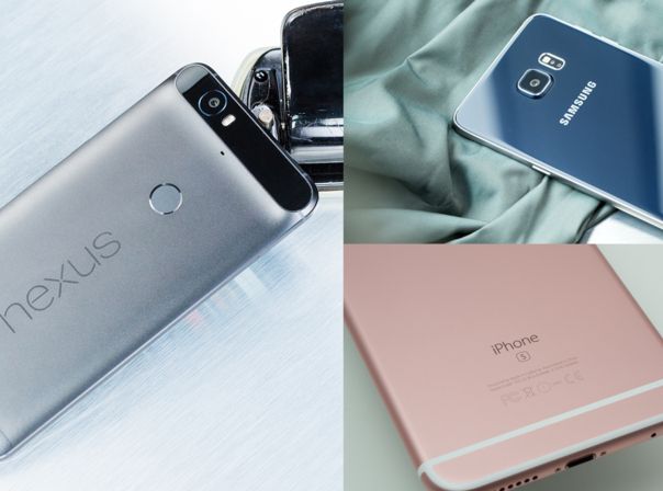 Vergleich iPhone 6s plus, Samsung Galaxy S6 edge Plus, Nexus 6P