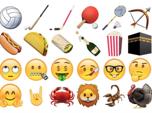 Eine Auswahl neuer Emojis unter iOS 9.1