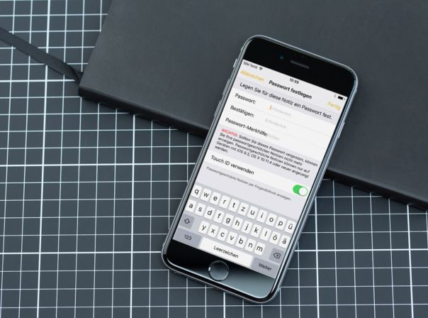 iOS 9.3 Beta 1: Notizen per Passwort schützen.