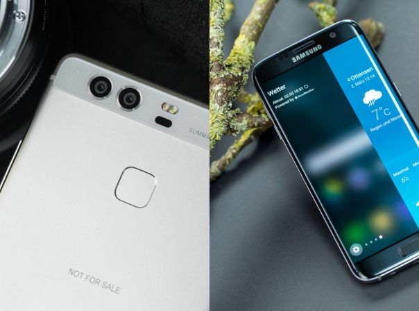 Das Huawei P9 und das Galaxy S7 Edge