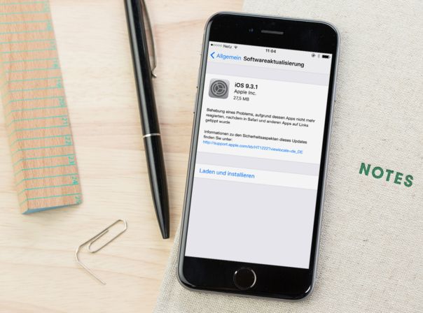 iOS 9.3.1 behebt vor allem den Link-Bug von iOS 9.3. iOS 9.3.1 behebt vor allem den Link-Bug von iOS 9.3.
