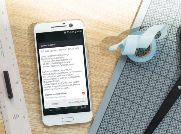 Das Systemupdate  soll unter anderem die Kamera des HTC 10 verbessern.