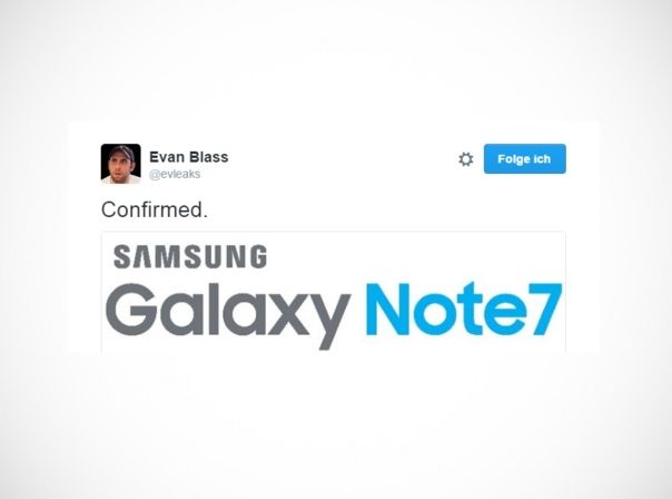 Galaxy Note 7 Leak Twitter evleaks